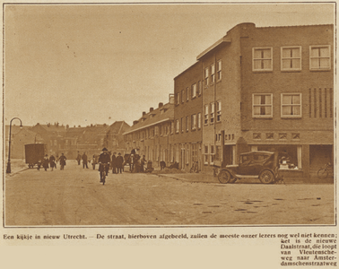 871657 Gezicht in de Daalstraat te Utrecht, die heringericht wordt tot Nieuwe Daalstraat.